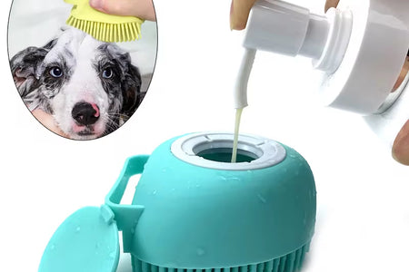 Bathroom Puppy Big Dog Cat Bath Massage Gloves Brush Soft Safety Silicone Pet Accessories for Dogs Cats Tools Mascotas Products