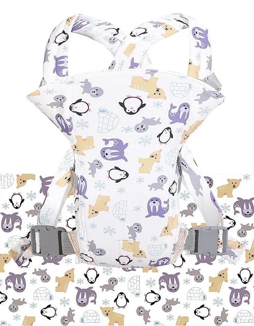 Load image into Gallery viewer, 4 in 1 Baby Carrier,Ergonomic Infant Carrier Backpack,Breathable Front Back Carrying Wrap Seat for Newborn Toddlers up to 33 Lbs,Colorful
