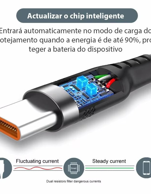 Load image into Gallery viewer, Extended 5-Meter Type-C USB Android 5A Super- Charging Cable Suitable for Huawei, Xiaomi, Vivo, and Leeco Phone Data Cable

