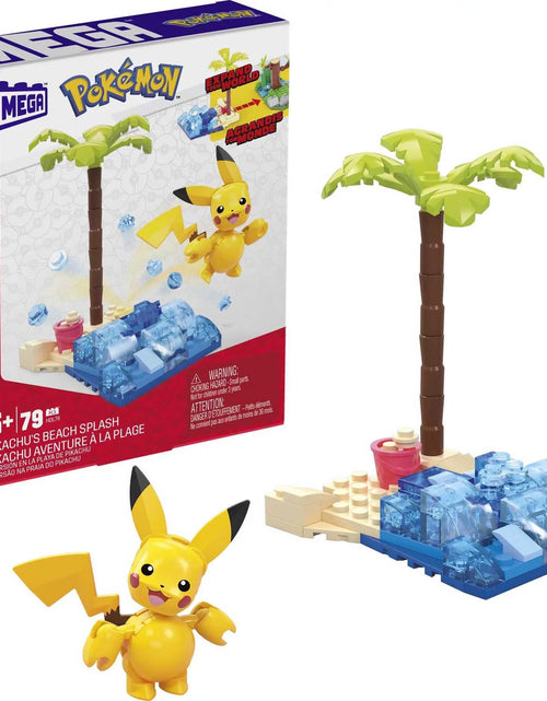 Load image into Gallery viewer, Pokemon Kit De Juguete De Construcción Salpicadura De Playa De Pikachu (79 Piezas) Para Niños

