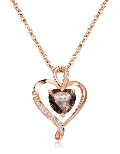Load image into Gallery viewer, Heart Necklace for Women Sterling Silver 925 Jewelry Gift for Her
