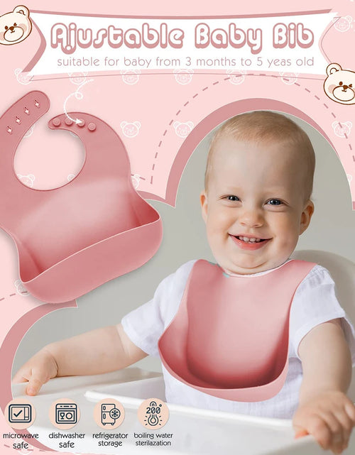 Load image into Gallery viewer, Children'S Dishes Set Baby Silicone 6/8-Piece Tableware Set Suction Cups Forks Spoons Bibs Straws Cups Mother and Baby Supplies
