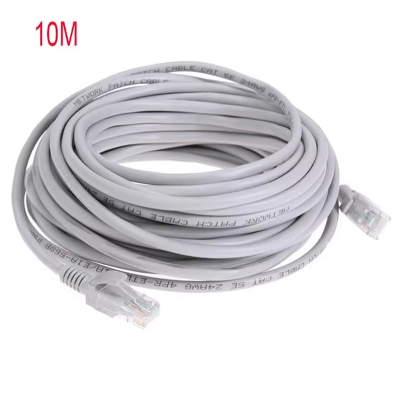 Cable Ethernet De Alta Velocidad Cat5E RJ45 Cable De Red LAN Enrutador De Ordenador Patch Cord , 1M/5M/10M/15M/20M/30M/50M
