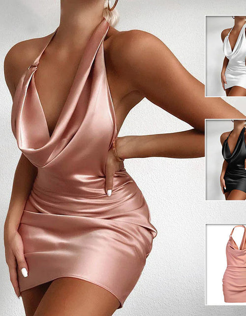 Load image into Gallery viewer, Sleeveless Backless Mini Dress
