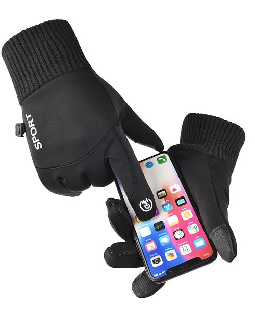 Load image into Gallery viewer, Winter Waterproof Men'S Gloves Touchscreen Windproof Sports Fishing Driving Motorcycle Ski Non-Slip Warm Cycling Women Gloves
