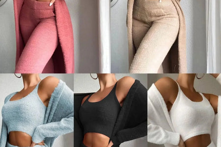 3-Piece Fuzzy Fleece Loungewear Set