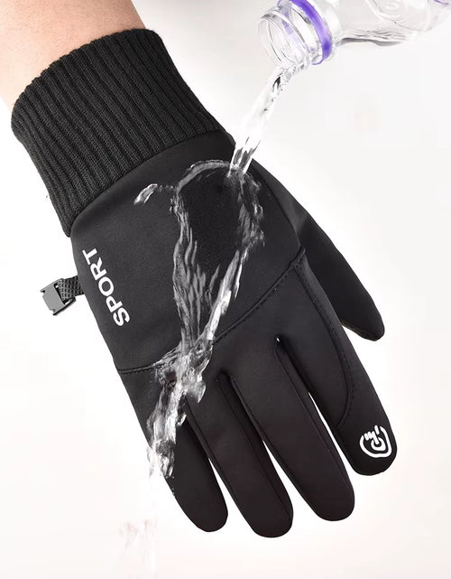 Load image into Gallery viewer, Winter Waterproof Men'S Gloves Touchscreen Windproof Sports Fishing Driving Motorcycle Ski Non-Slip Warm Cycling Women Gloves
