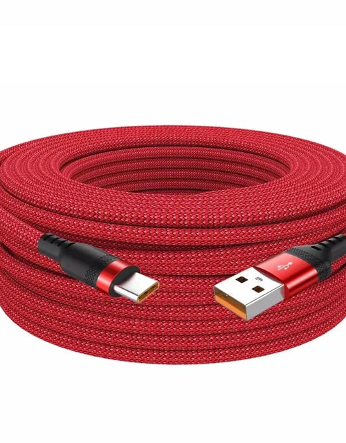 Load image into Gallery viewer, Extended 5-Meter Type-C USB Android 5A Super- Charging Cable Suitable for Huawei, Xiaomi, Vivo, and Leeco Phone Data Cable
