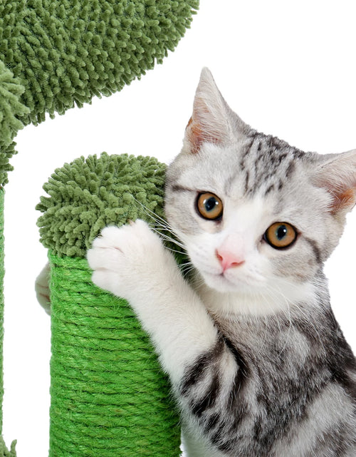 Load image into Gallery viewer, 23" Cactus Cat Scratching Posts Medium Sisal Cat Scratcher,Green

