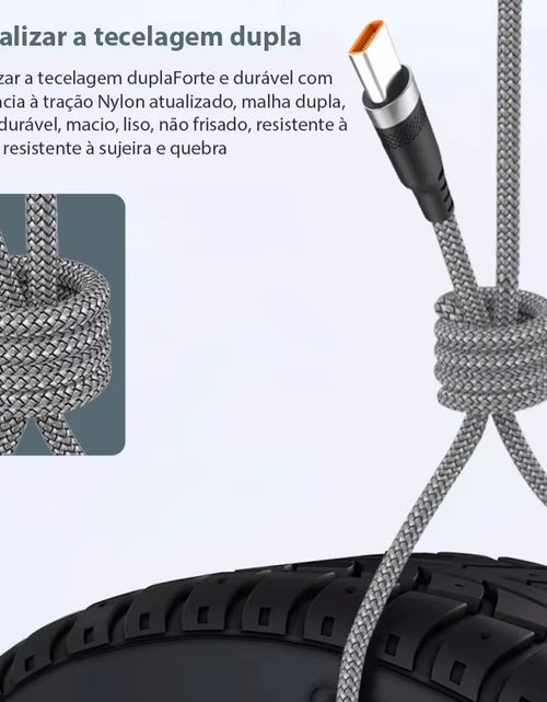 Load image into Gallery viewer, Extended 5-Meter Type-C USB Android 5A Super- Charging Cable Suitable for Huawei, Xiaomi, Vivo, and Leeco Phone Data Cable
