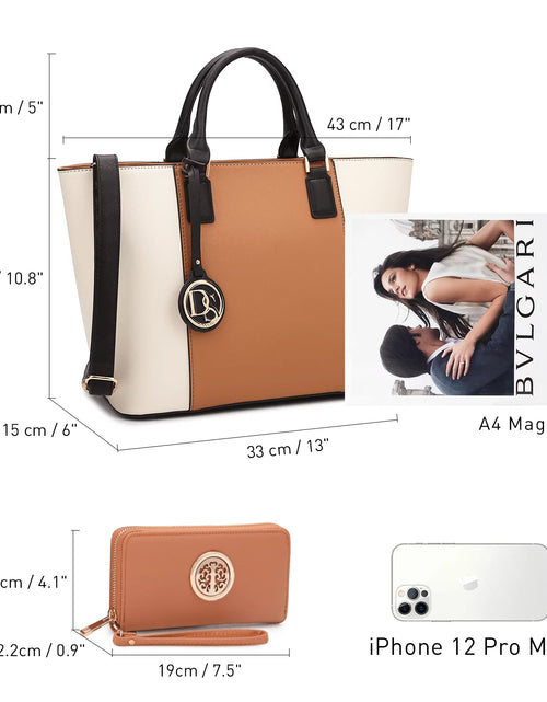 Load image into Gallery viewer, Women'S Handbags Purses Large Tote Shoulder Bag Top Handle Satchel Bag for Work
