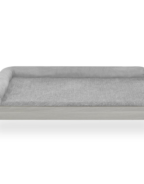 Load image into Gallery viewer, Asher Wooden Pet Bed with Mattress | Large to Extra Large Pet Bed with Mattress | Elevated Pet Bed | Greenguard Gold Certified Wooden Pet Bed
