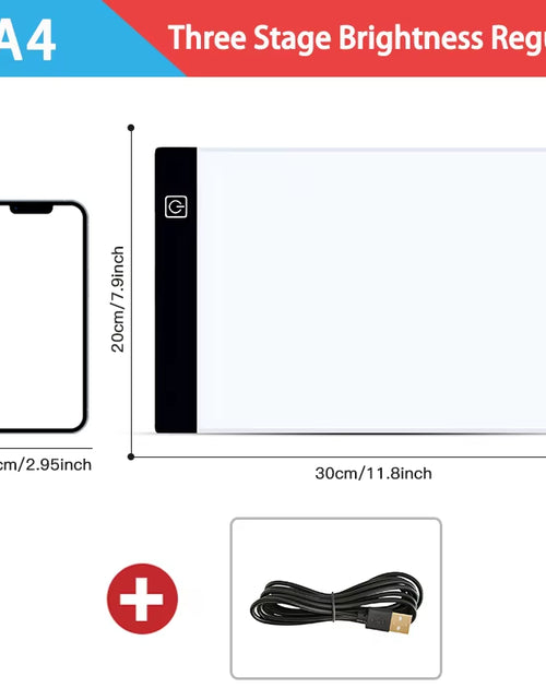Load image into Gallery viewer, A3/A4/A5 Level Dimmable Led Drawing Copy Pad Board Children'S Toy Painting Educational Kids Grow Creative Gifts for Children
