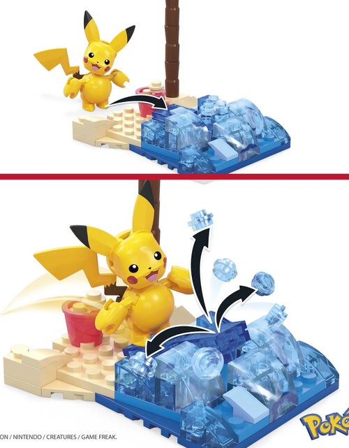 Load image into Gallery viewer, Pokemon Kit De Juguete De Construcción Salpicadura De Playa De Pikachu (79 Piezas) Para Niños
